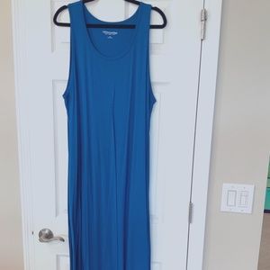 Soft Surroundings Tank Royal Blue Long Dress NWOT 2X